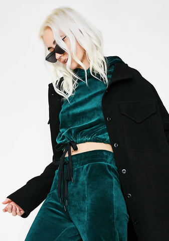 Try Out Cropped Hoodie