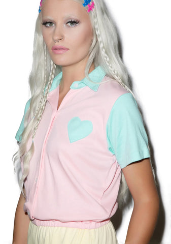 You Got It Dude Ruffle Romper - Light Blue