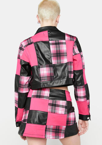 Scream And Shout Patchwork Skirt