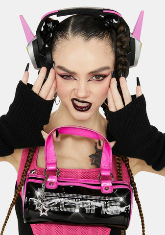 Techno Snob Patent Handbag