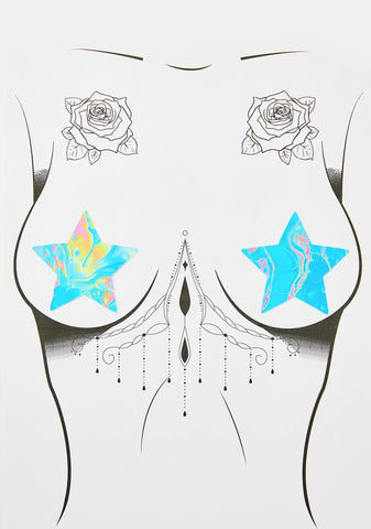 Starry Nights UV Reactive Pasties