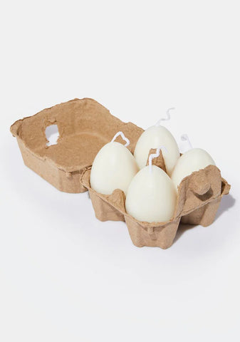 Hard Boiled Egg Candles Set