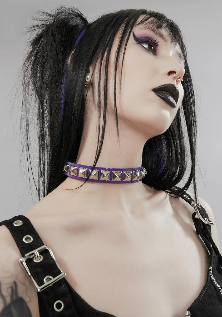 Studded Snap Choker