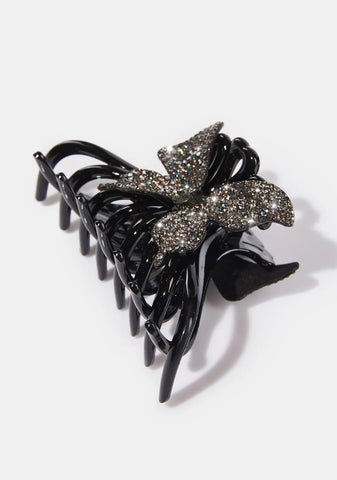 Wing It Up Rhinestone Hair Claw