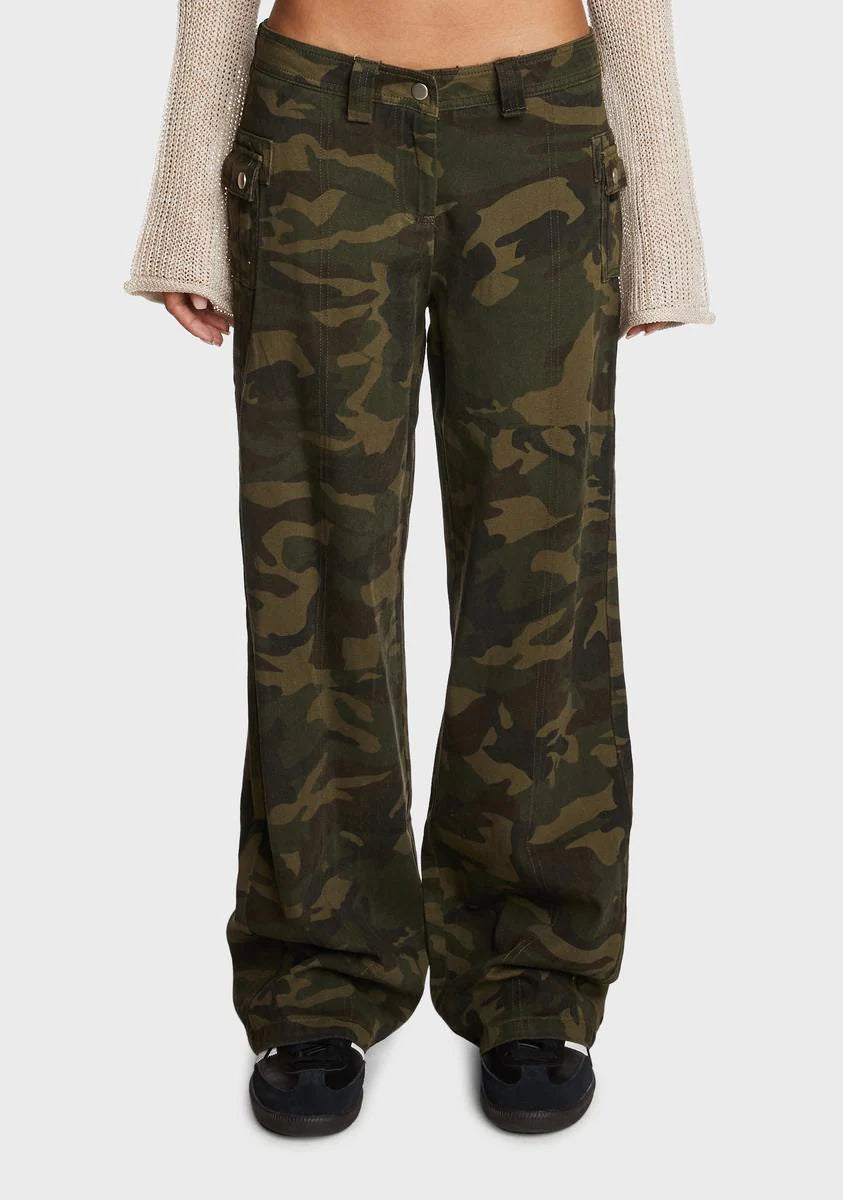 Aya Low-Rise Cargo Pants