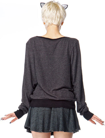 Meow! Baggy Beach Jumper