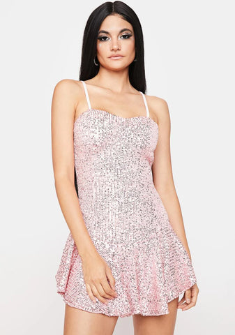 Candy Get Spacey Sparkly Mini Dress
