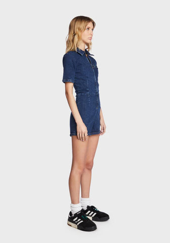 Sunny Denim Romper