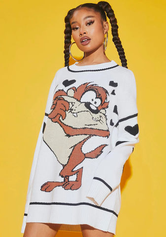 Taz Mania Oversized Sweater