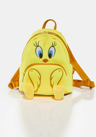 Looney Tunes Tweety Plush Mini Backpack