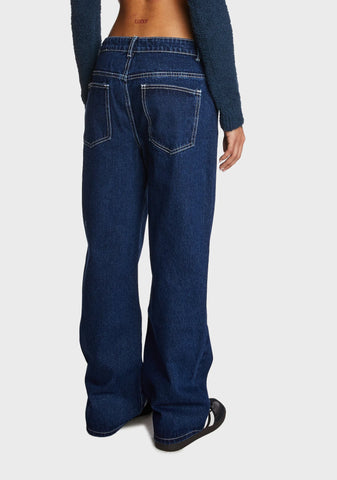 Low Rise Baggy Mom Jeans