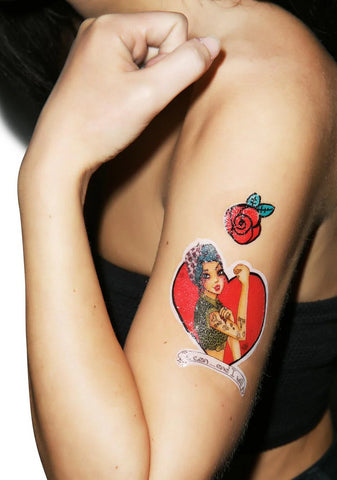 X Valfré Girls Temporary Tattoos