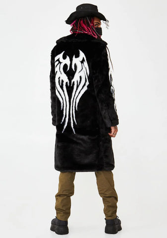 Fallen Angel Faux Fur Coat