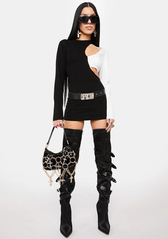 Boss Babe Cut-Out Mini Dress