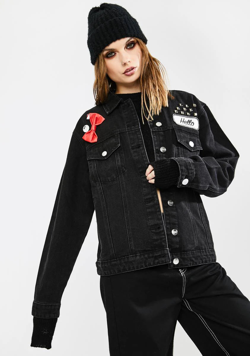 Make My Own Way Denim Trucker Jacket