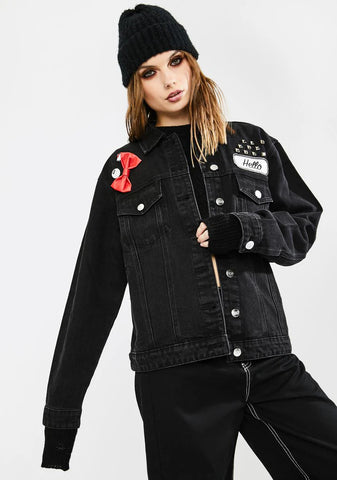 Make My Own Way Denim Trucker Jacket