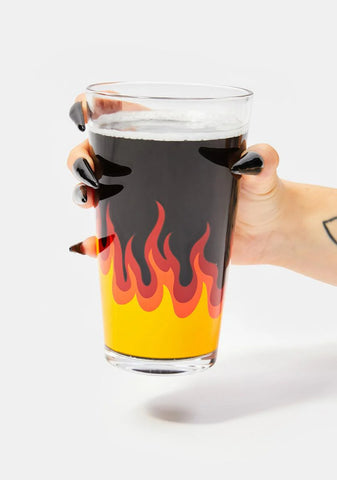 Up In Flames Pint Glass Set