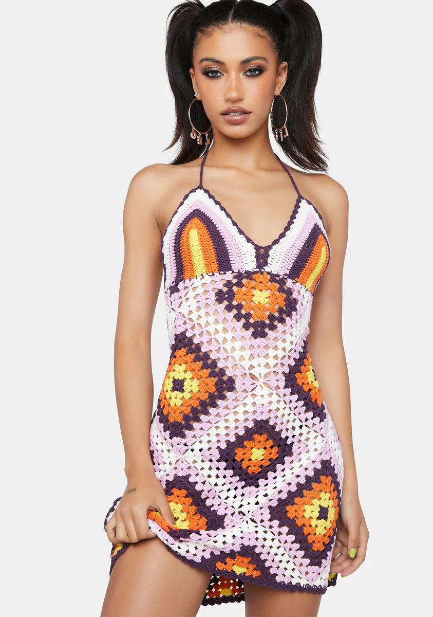 Born To Lead Crochet Dress