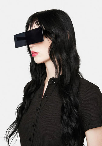 UnBlocked Rectangle Frame Sunglasses