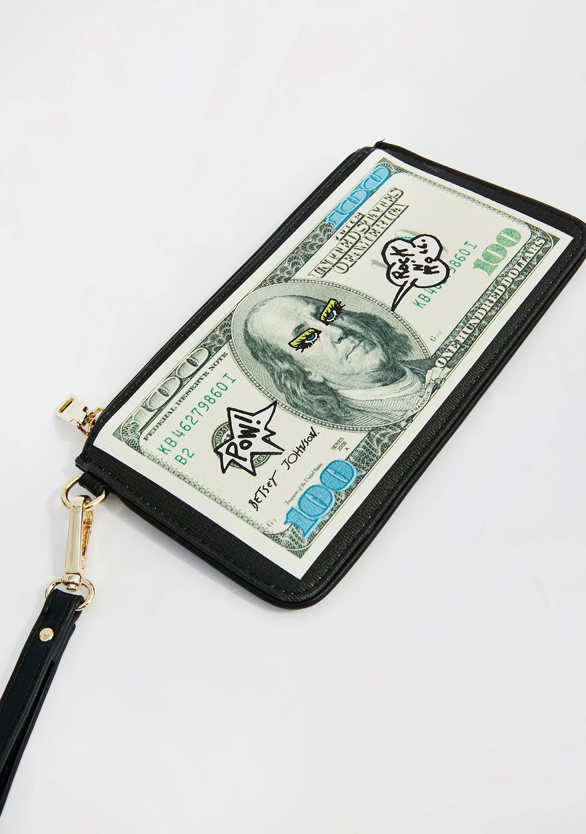 Rockin' Benjamin Wristlet Wallet