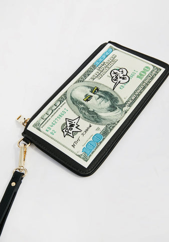 Rockin' Benjamin Wristlet Wallet
