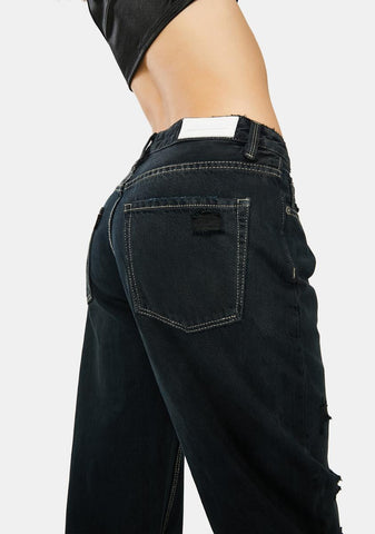 Lazy Lover Straight Leg Jeans