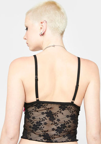 Playing Games Ruffle Cami Top