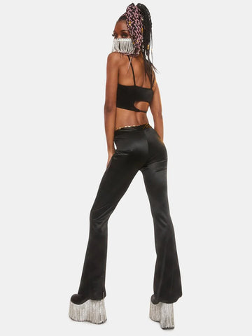 Dark Liaison Satin Flares