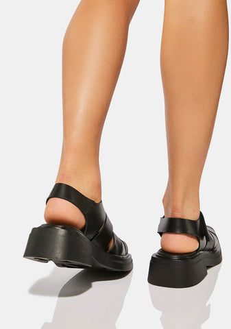 Black Eyra Sandals