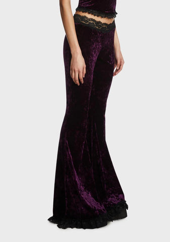 Traditional Alchemy Flared Leggings - Purple