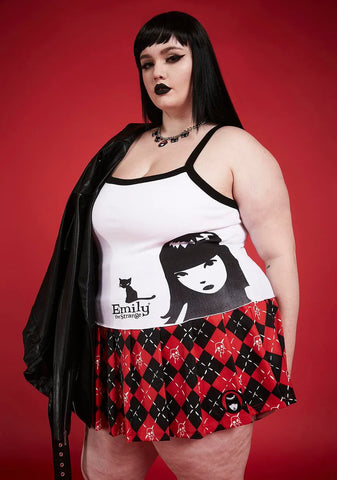 Plus Blank Stares Graphic Tank Top