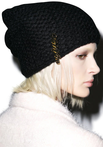 Solid Color Beanie - Dark Blue