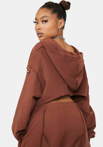 Hazel Cropped Hoodie