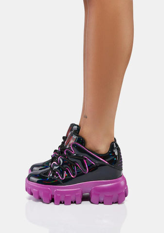 Wicked Soursop Low Top Wedge Sneakers