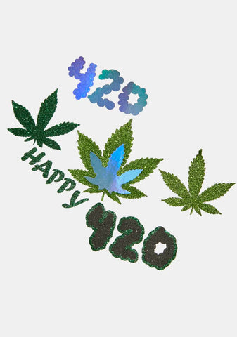 Happy 420 Face & Body Jewels