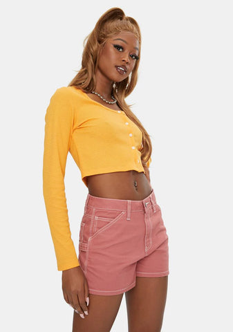 Terracotta High Rise Carpenter Shorts