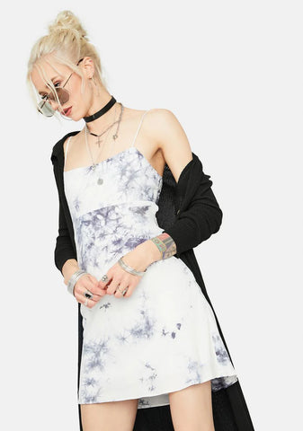 Take A Hit Tie Dye Open Back Mini Dress