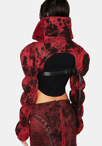 Modulation Red Acid Wash Puffer Shrug