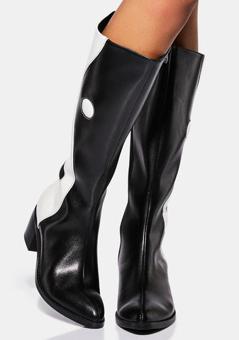 Balancing Act Knee High Boots