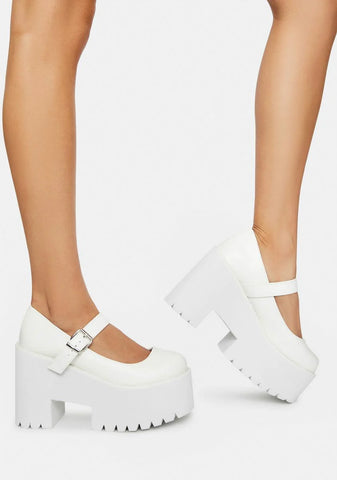 Angel Hit The City Platform Mary Janes