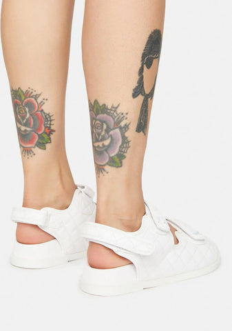 Angel Carmen Quilted Flat Sandals