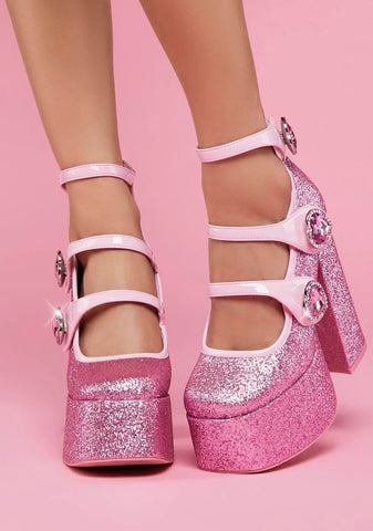 Down To Play Platform Heels