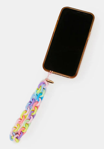 Multi Chain Beaded Phone Strap