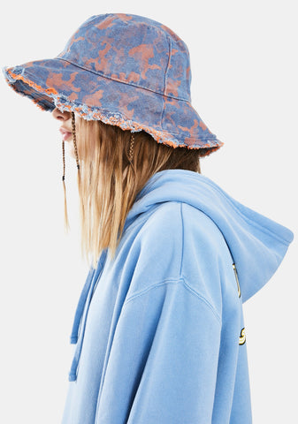 Orange Workin' Bucket Hat