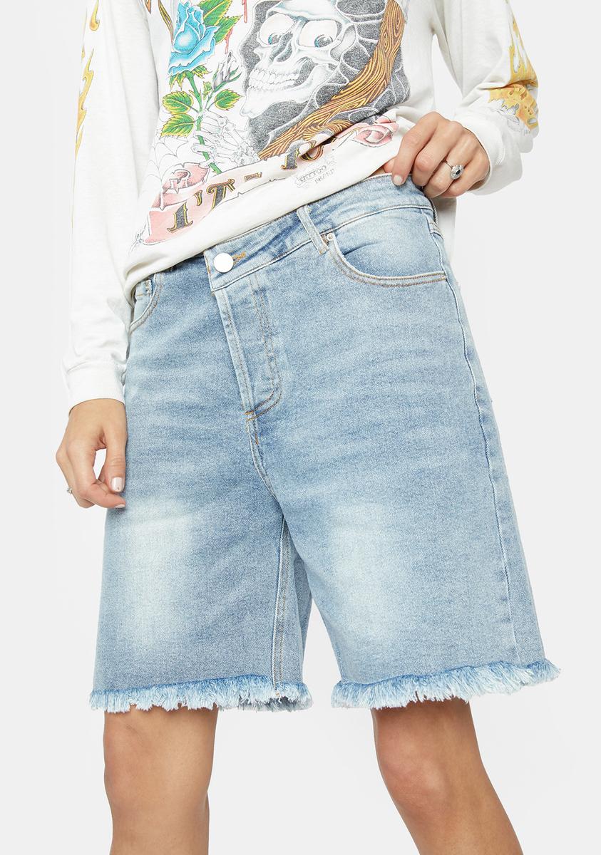 That's A Wrap Denim Bermuda Shorts