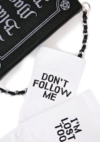 Don't Follow Me Socks