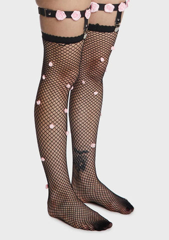 Seekin' Solace Garter Thigh-Highs