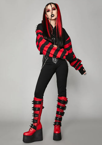 Hear My Screams Crop Hoodie