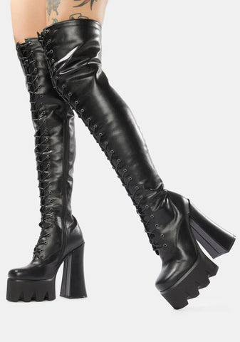 So High Thigh High Platform Boots