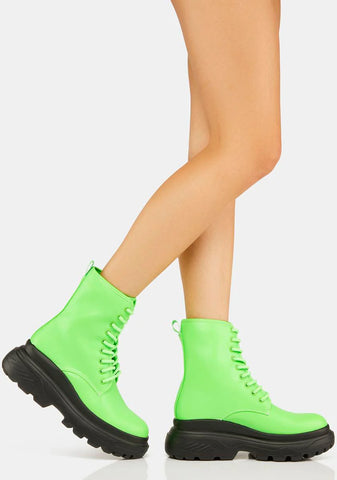 Up To Speed Combat Boots